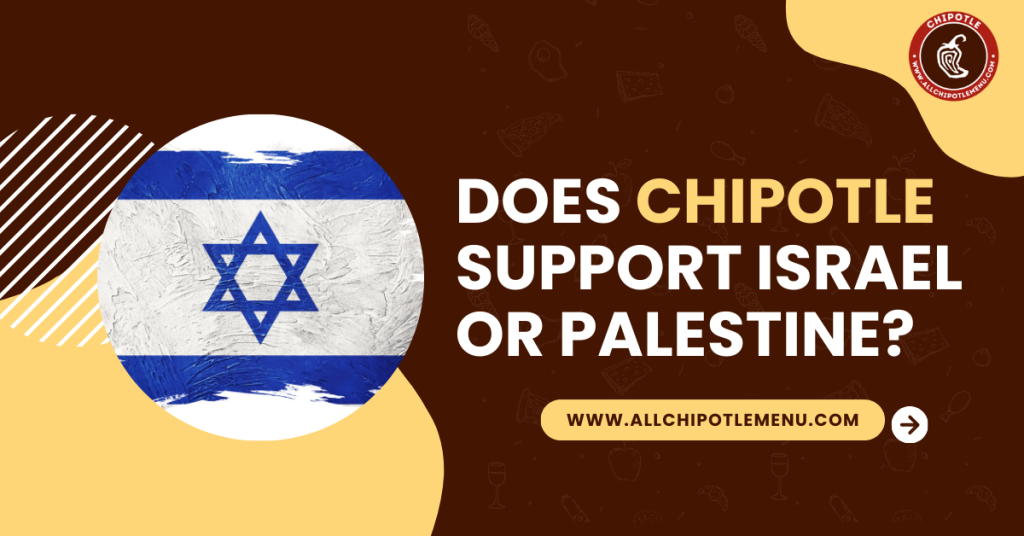 does chipotle support israel