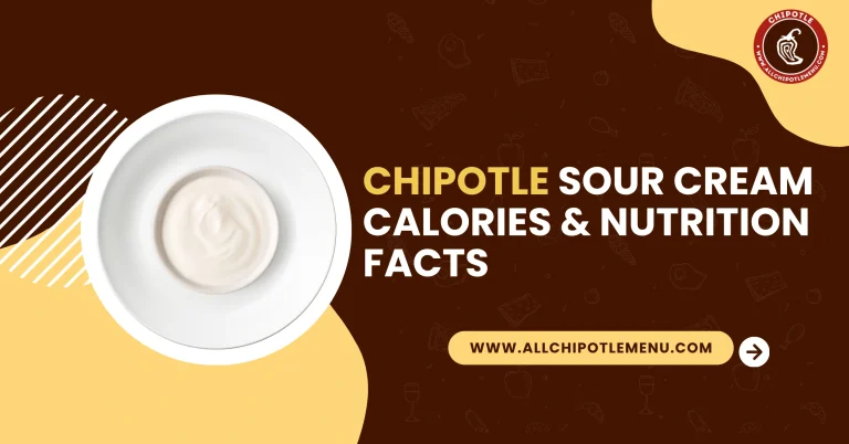 Chipotle Sour Cream Calories & Nutrition Facts